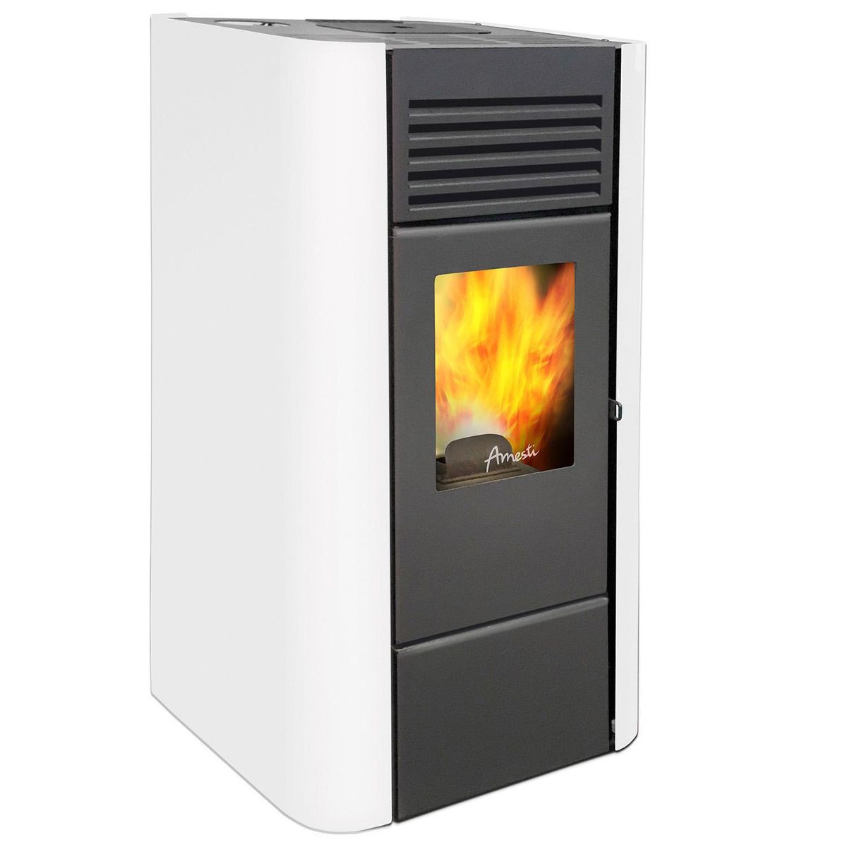 AMESTI - Estufa Leña Milano Blanco