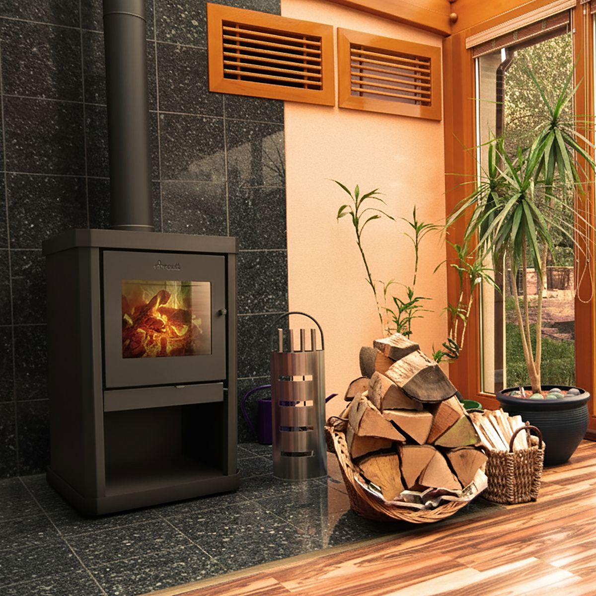 AMESTI - Estufa Leña Classic 400 Nergo