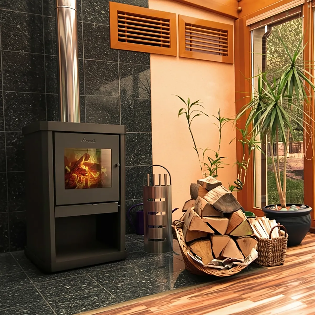 AMESTI - Estufa Leña Classic 400 Nergo