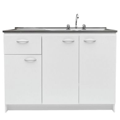 Kit Mueble base 120 + lavaplatos izquierdo + grifera