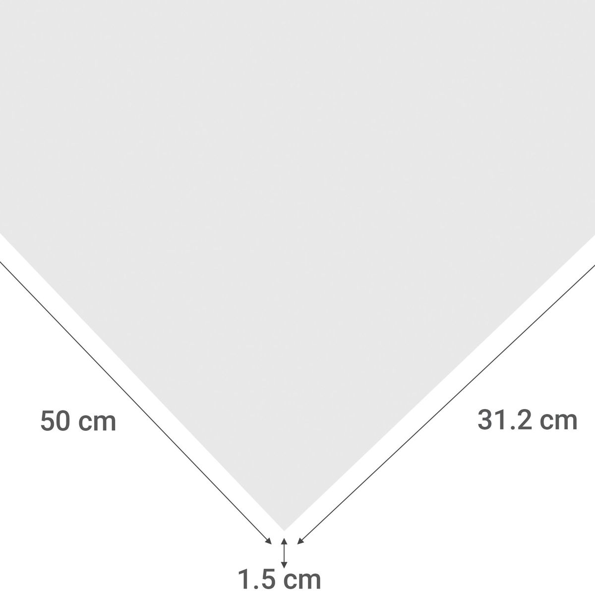 IMPERIAL - Repisa Melamina Blanco 15 mm 50x31.2 cm