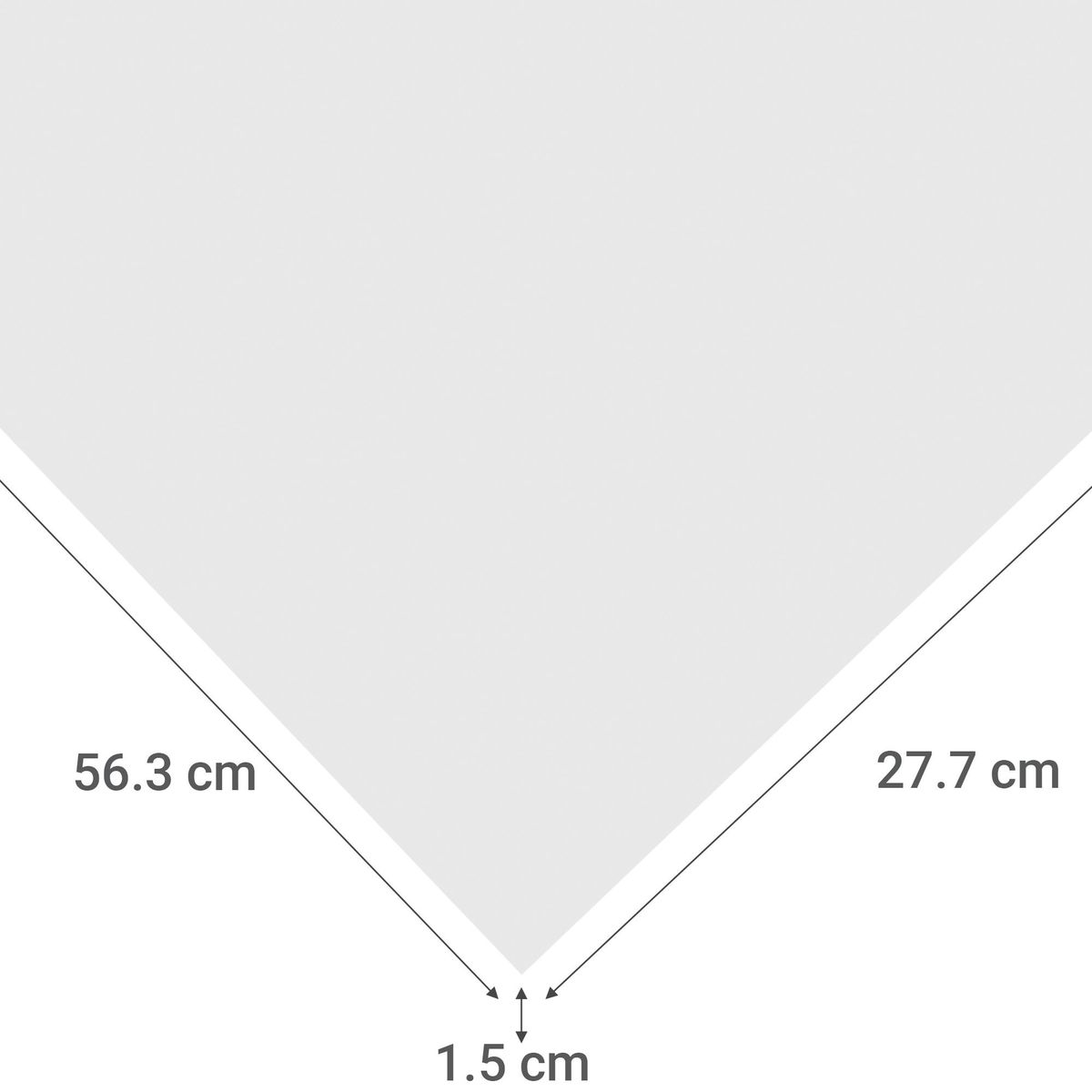 IMPERIAL - Repisa Melamina Blanco 15 mm 56.3x27.7 cm