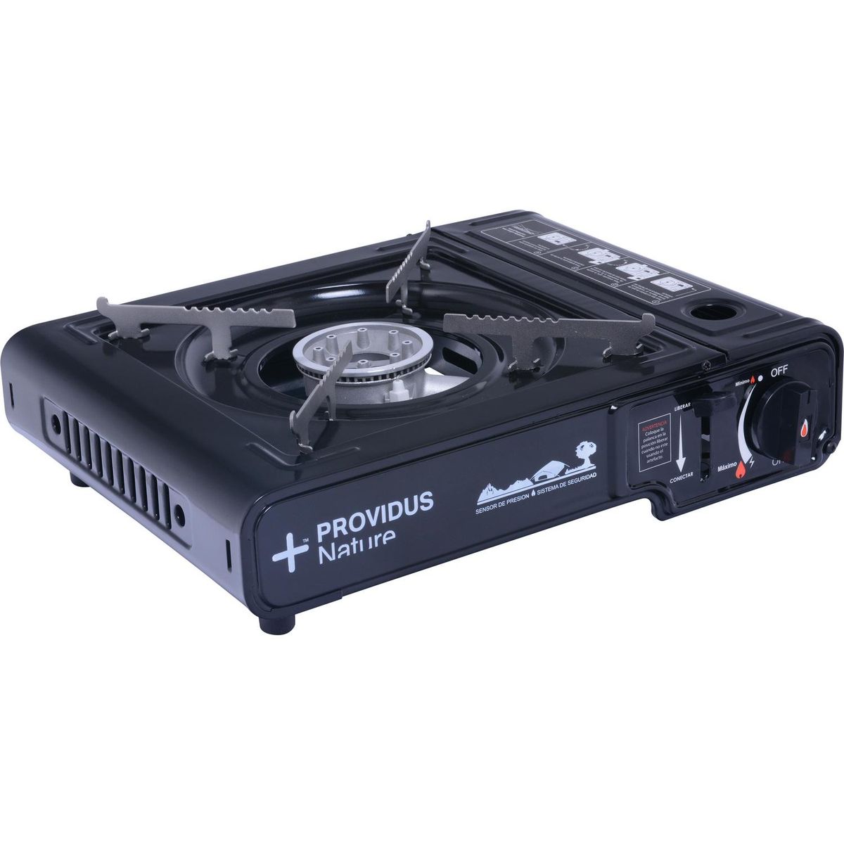 KLIMBER - Cocinilla para Camping Gas 1 Quemador(es) 28.4x34.3x11 cm Negro