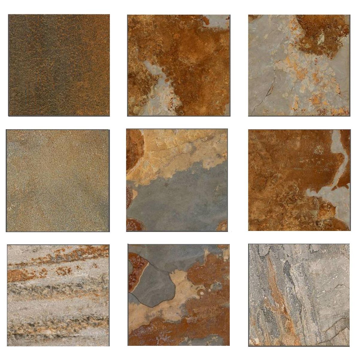 PORCELANITE - Cerámica 44x44 cm Cabana Café 1.92 m2