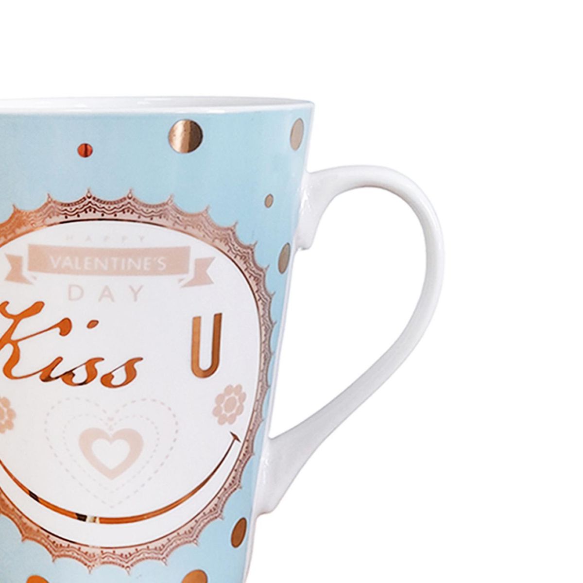 SOHOGAR - Tazón/Mug 400 ml Cerámica Love Azul