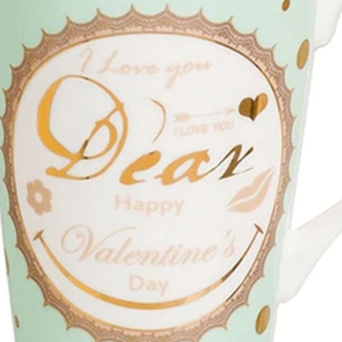 SOHOGAR - Tazón/Mug 400 ml Cerámica Love Verde