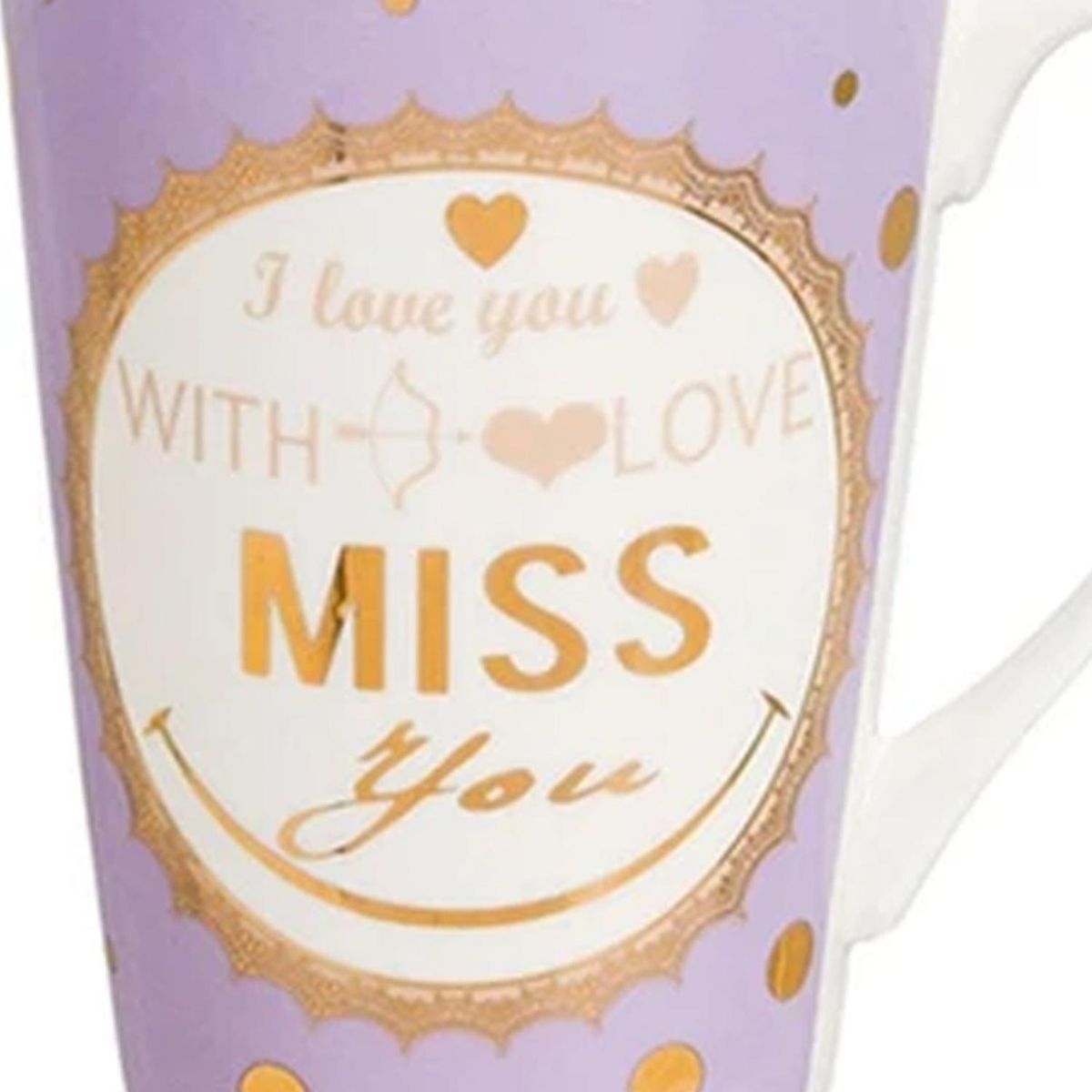 SOHOGAR - Tazón/Mug 400 ml Cerámica Love Burdeo