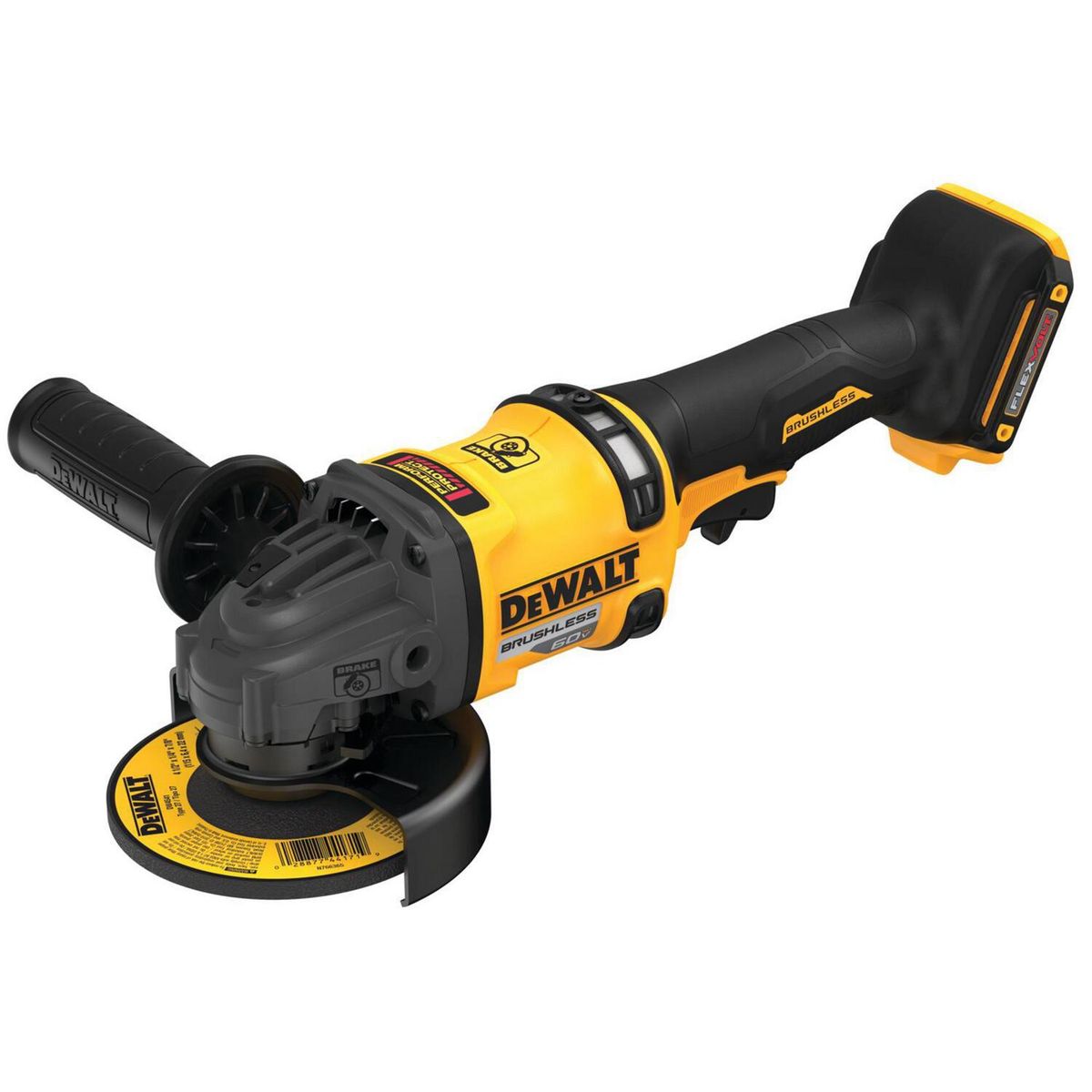 DEWALT - Esmeril angular inalámbrico 4,5" 60V sin batería