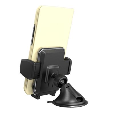 Imagen 2 del producto Soporte Celular Base Succión con Clip Ajustable 360° Negro