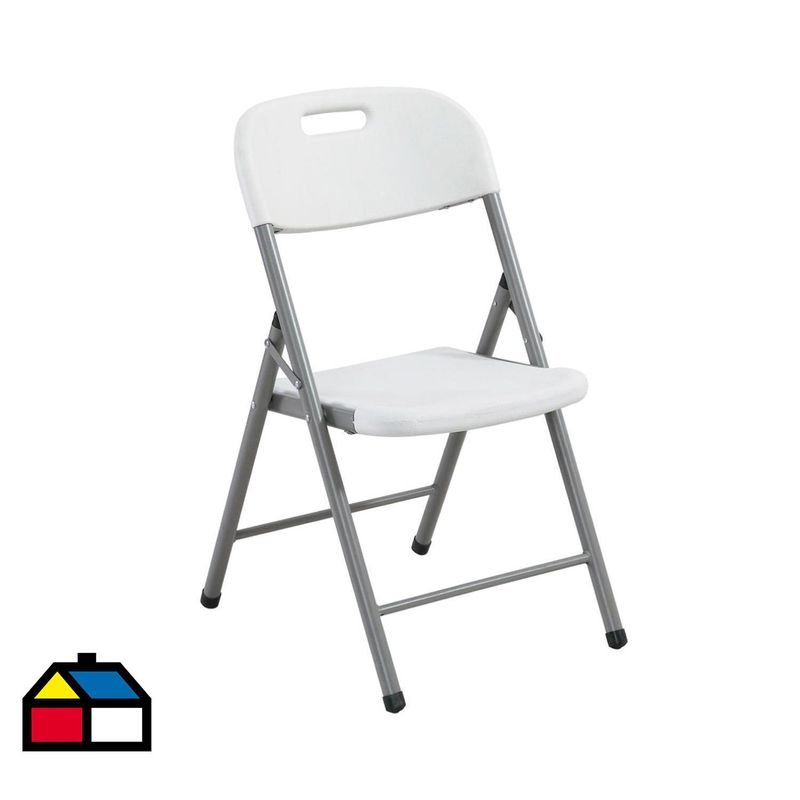 IMPORTADORA USA - Silla Plegable con Asa 46x83x50 Blanco