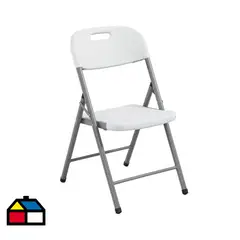 IMPORTADORA USA - Silla Plegable con Asa 46x83x50 Blanco