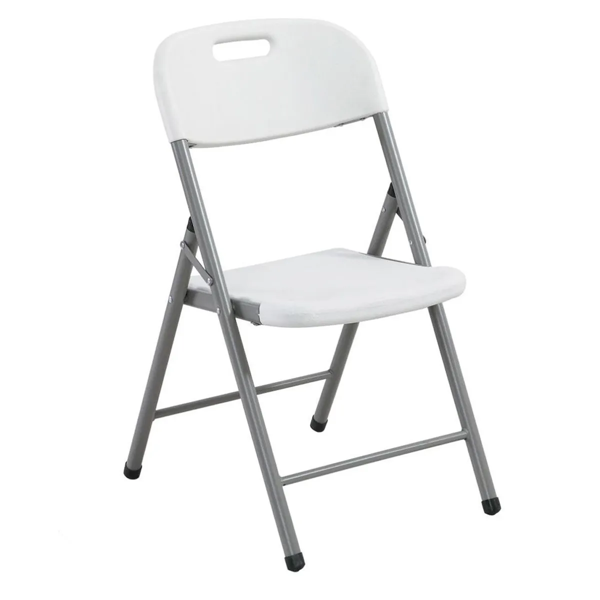 IMPORTADORA USA - Silla Plegable con Asa 46x83x50 Blanco