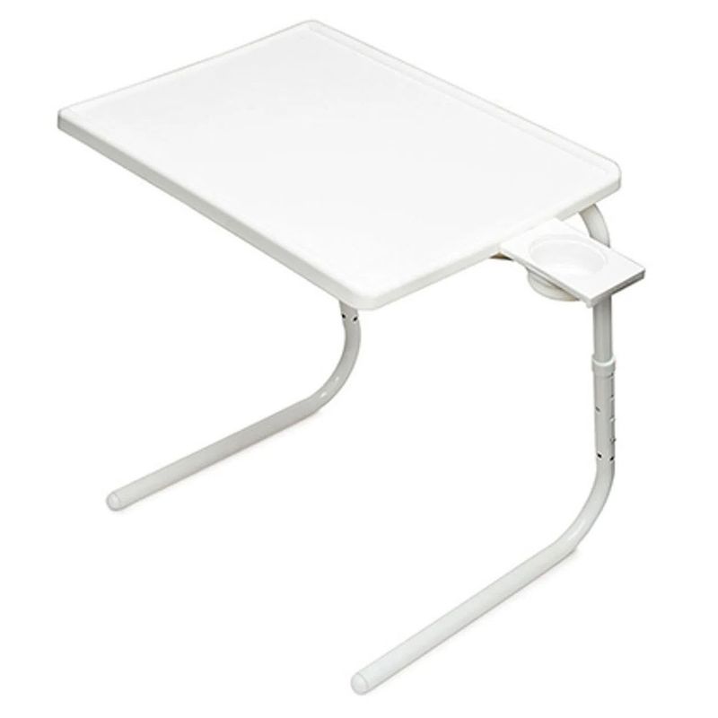 IMPORTADORA USA - Mesa Plegable y Ajustable  Blanco 57x57x86 cm