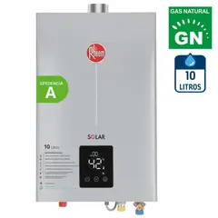 RHEEM - Calefont Gas Natural Litros Tiro Forzado Ionizado