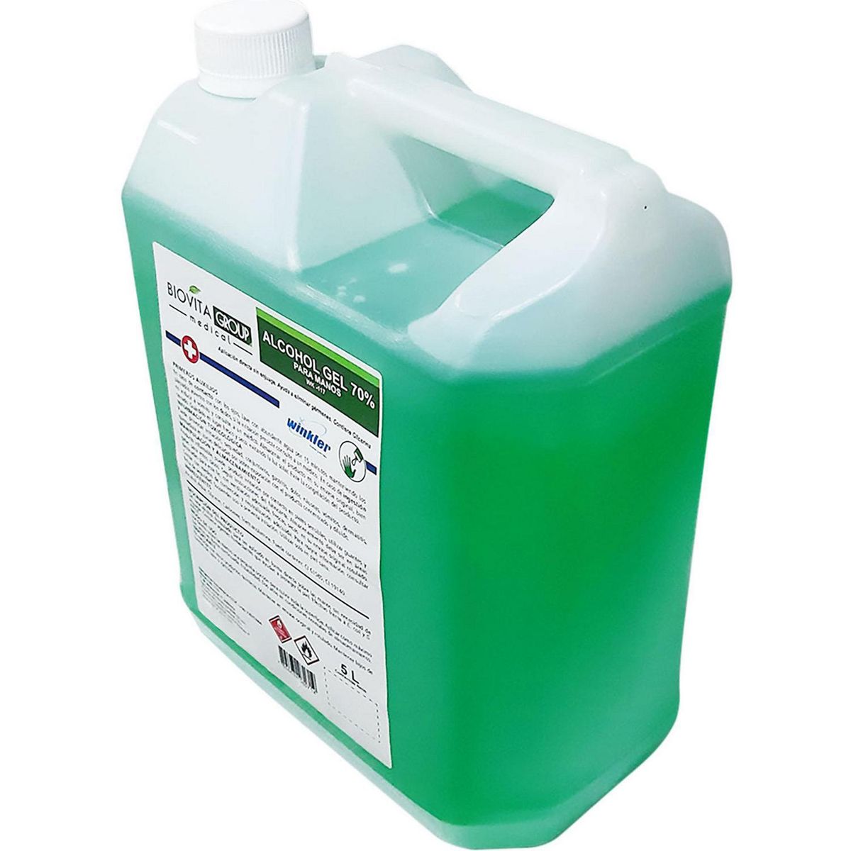 BIOVITA - Alcohol gel para manos 70% - 5 Litro