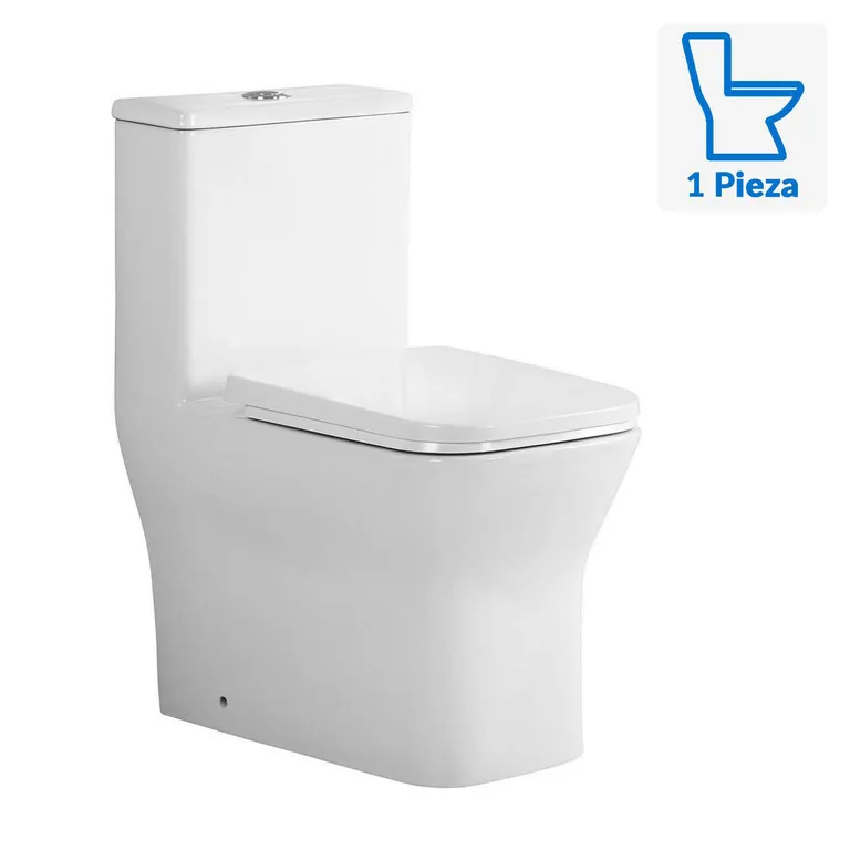 Sanitario One piece a Piso 30,5 cm 6 Litros SQUARE Blanco