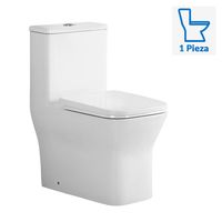Sanitario One piece a Piso 30,5 cm 6 Litros SQUARE Blanco