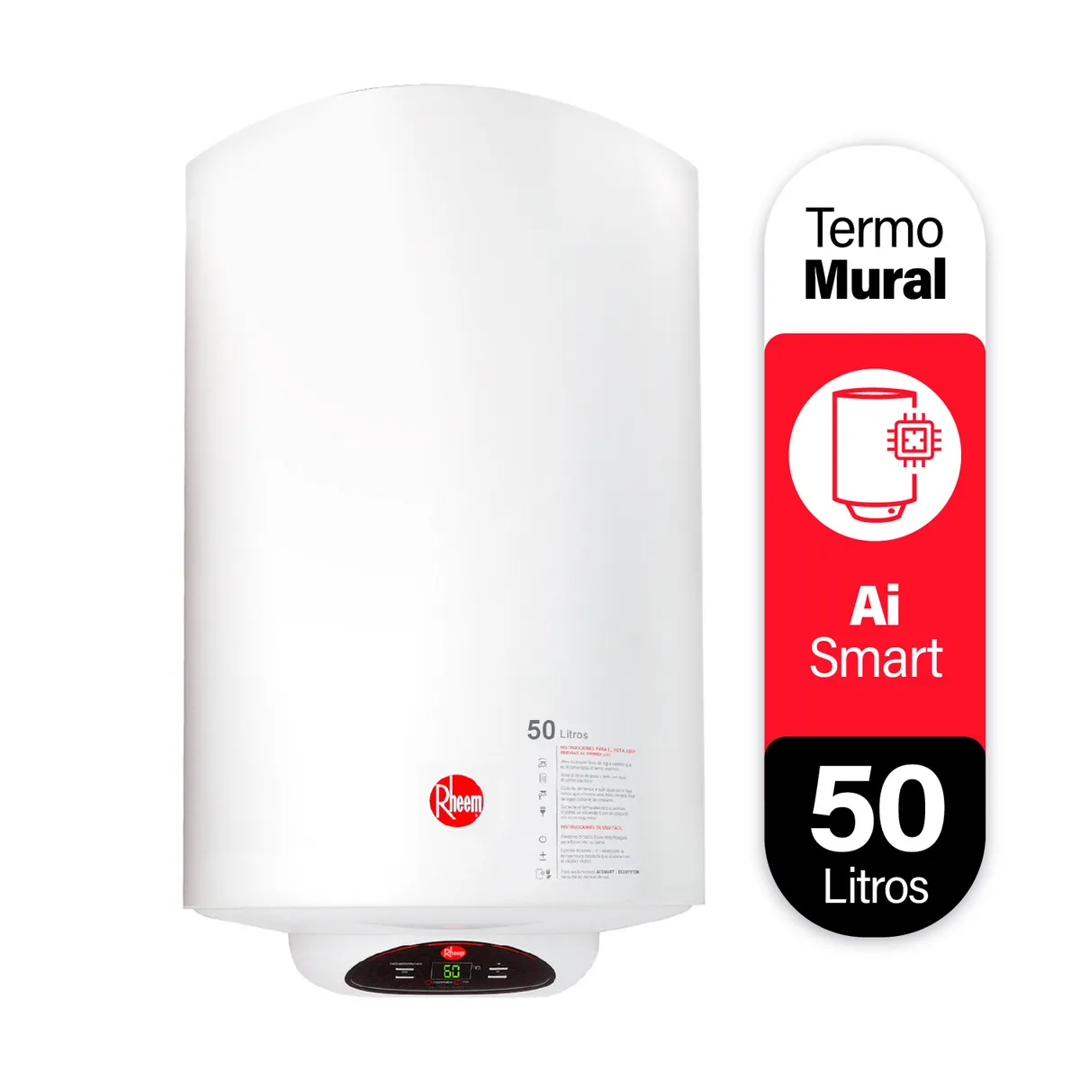 RHEEM - Termo Eléctrico 50 Litros 1.5 kW de Muro