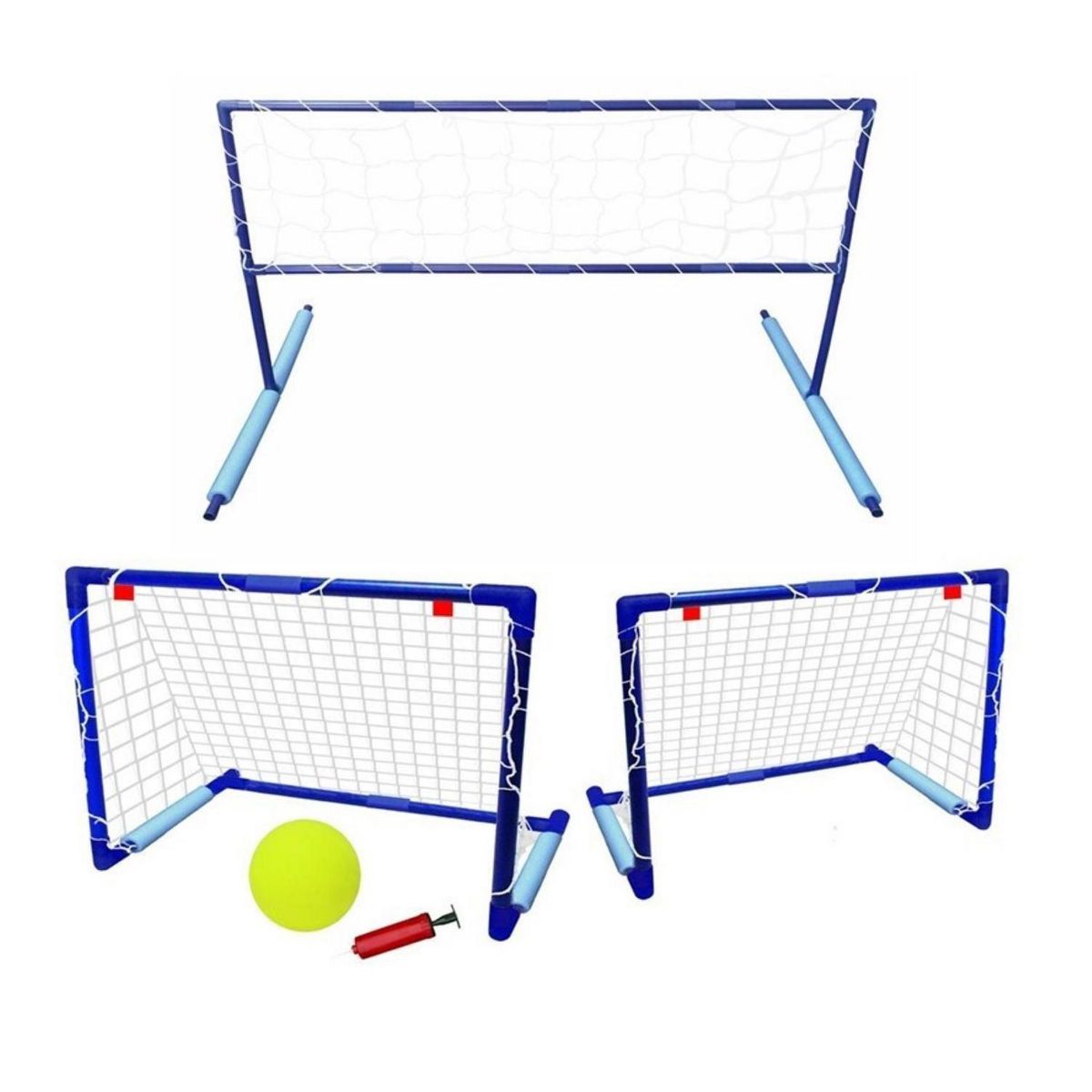 VADELL - Juego Voleibol y Waterpolo 177x87x94 cm Azul