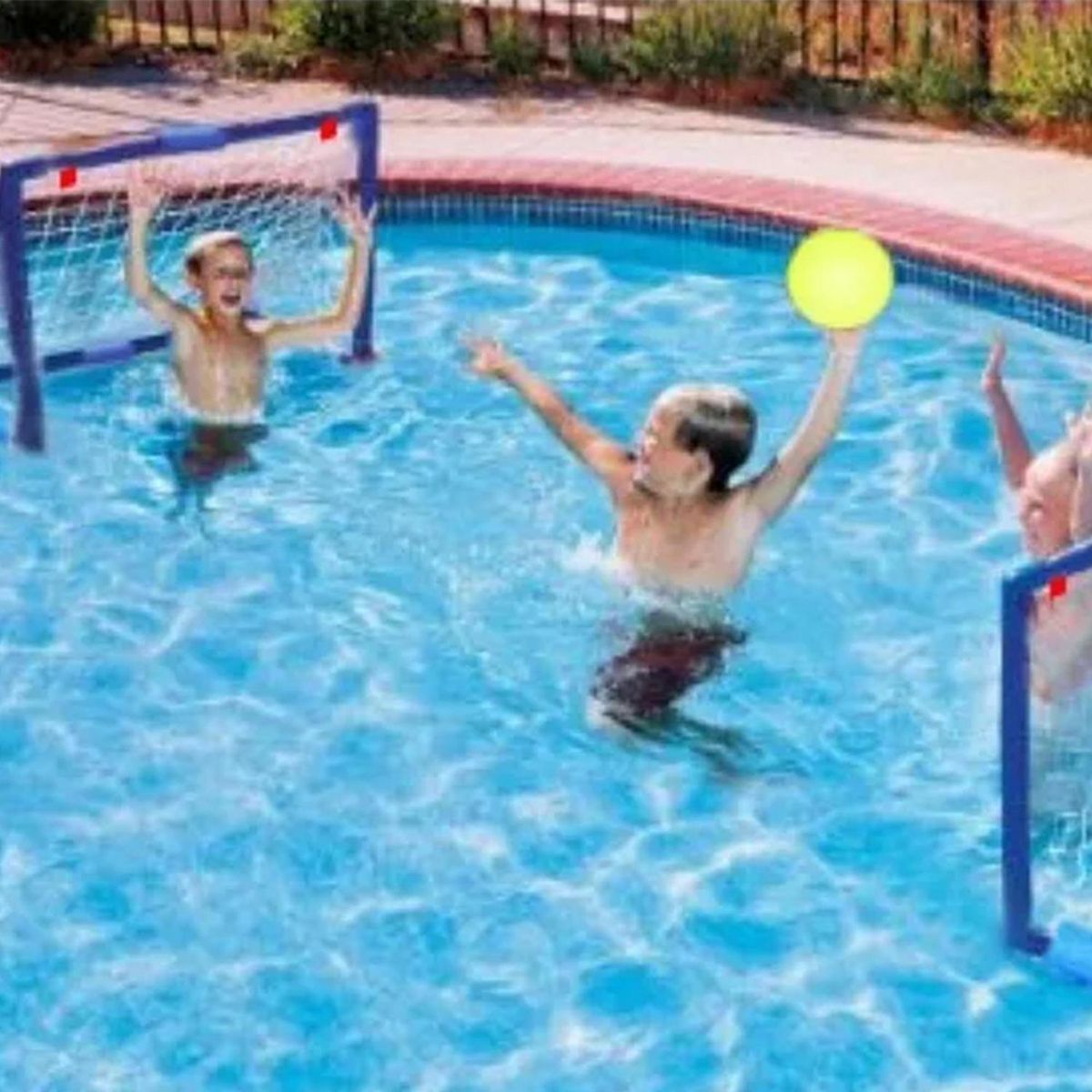 VADELL - Juego Voleibol y Waterpolo 177x87x94 cm Azul