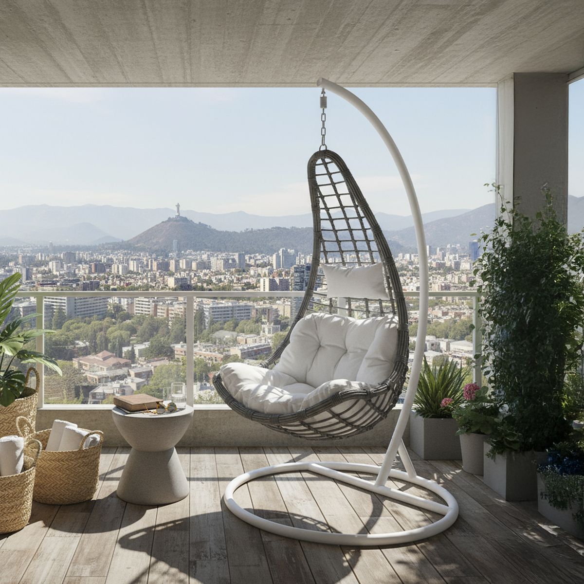 EL BARCO - Silla Colgante Amanda Gris