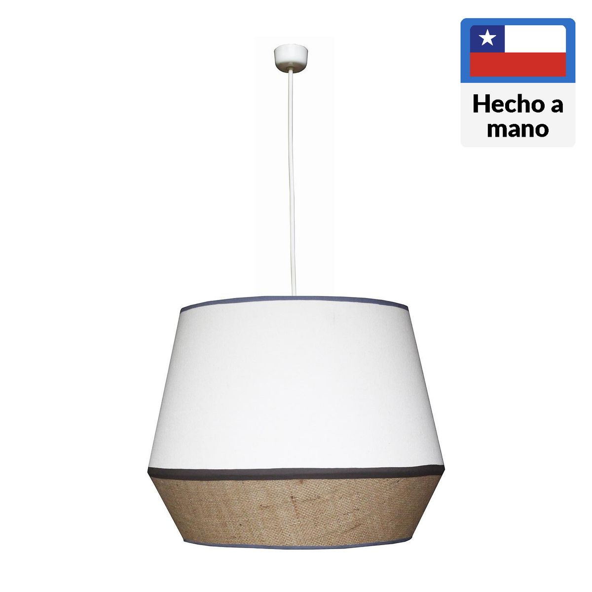 CAROLD STEVENS - Lámpara Colgante Madrid Crudo Tela