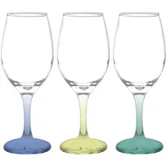 CASA BONITA - Display 6 copas de vidrio 177 ml color