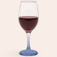 Set 6 Copas Vino Tinto 177 ml Vidrio Colores