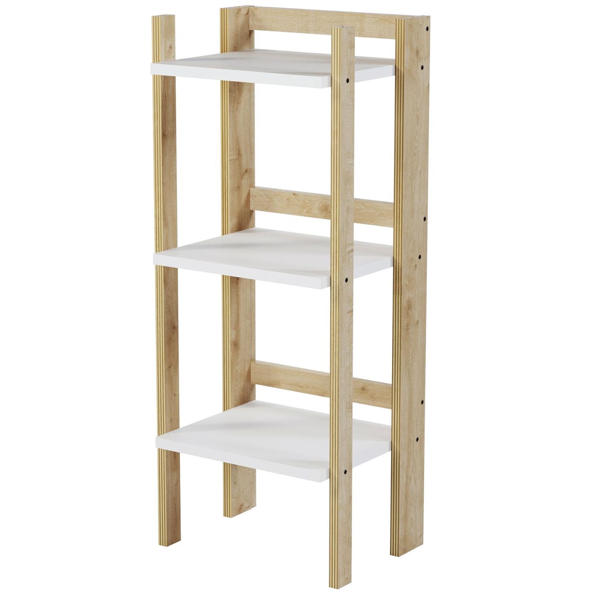 SILCOSIL - Estante Madera 3 Nivel(es) 37.6x92x30 cm Blanco