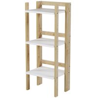 Estante Madera 3 Nivel(es) 37.6x92x30 cm Blanco