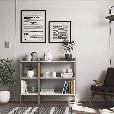 Imagen 2 del producto Estante Madera 3 Nivel(es) 37.6x92x30 cm Blanco