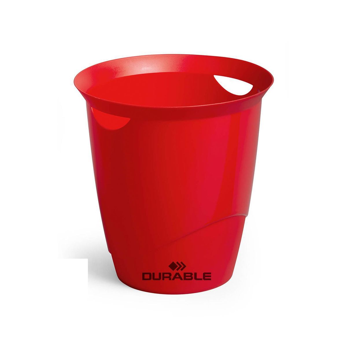 DURABLE - Papelero 16 Litros Plástico Rojo