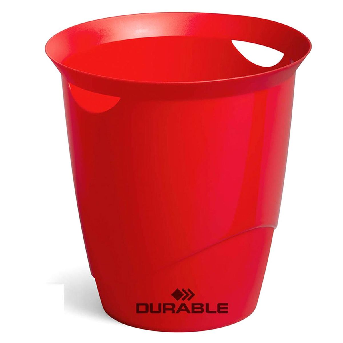 DURABLE - Papelero 16 Litros Plástico Rojo