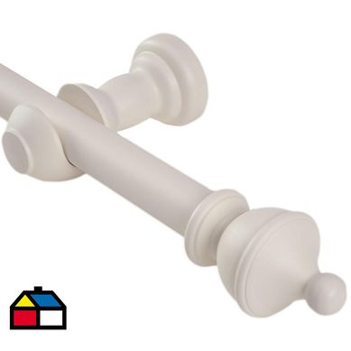 Set madera simple 2.00 mt king marfil.
