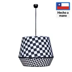 CAROLD STEVENS - Lampara de Colgar Ludo Blanco y Negro