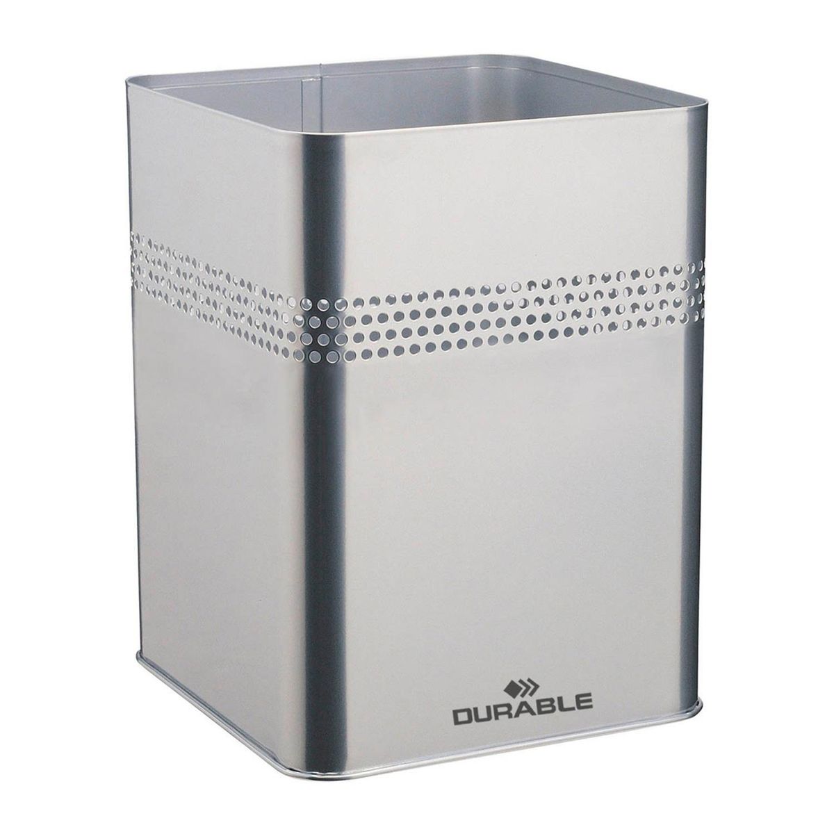 DURABLE - Papelero 18.5 Litros Metal Gris