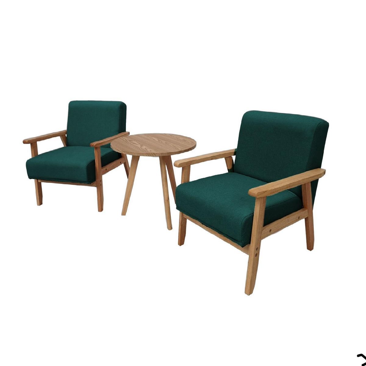 EL BARCO - Juego de Terraza Balcón Nature 2 Personas Verde Oscuro