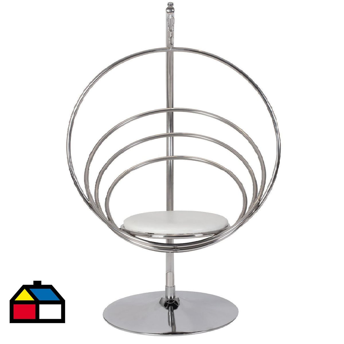 EL BARCO - Silla colgante Rings Plateado