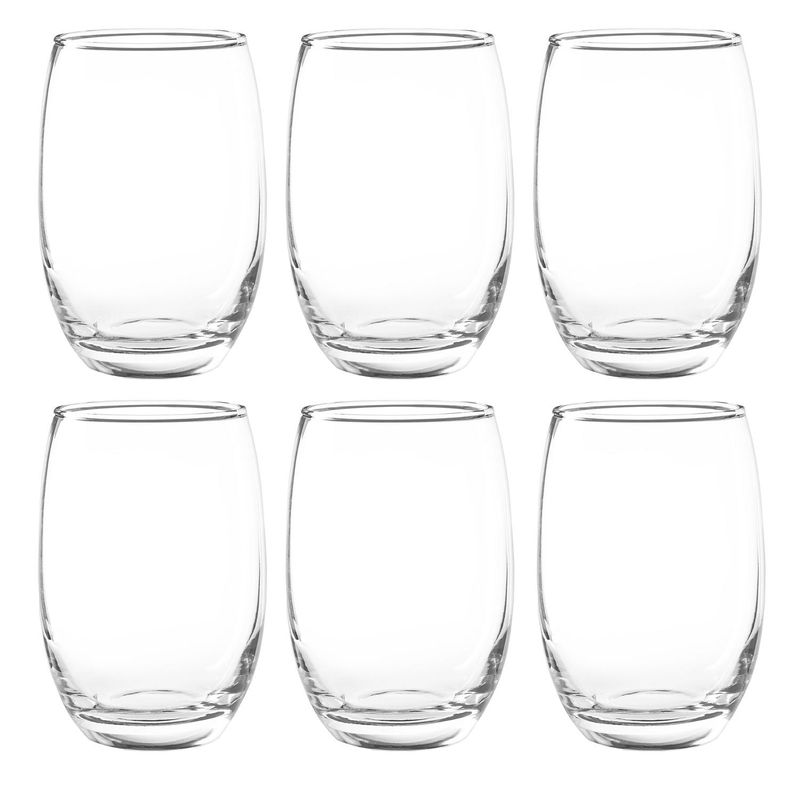 JUST HOME COLLECTION - Display 6 vasos de vidrio 460 ml transparente