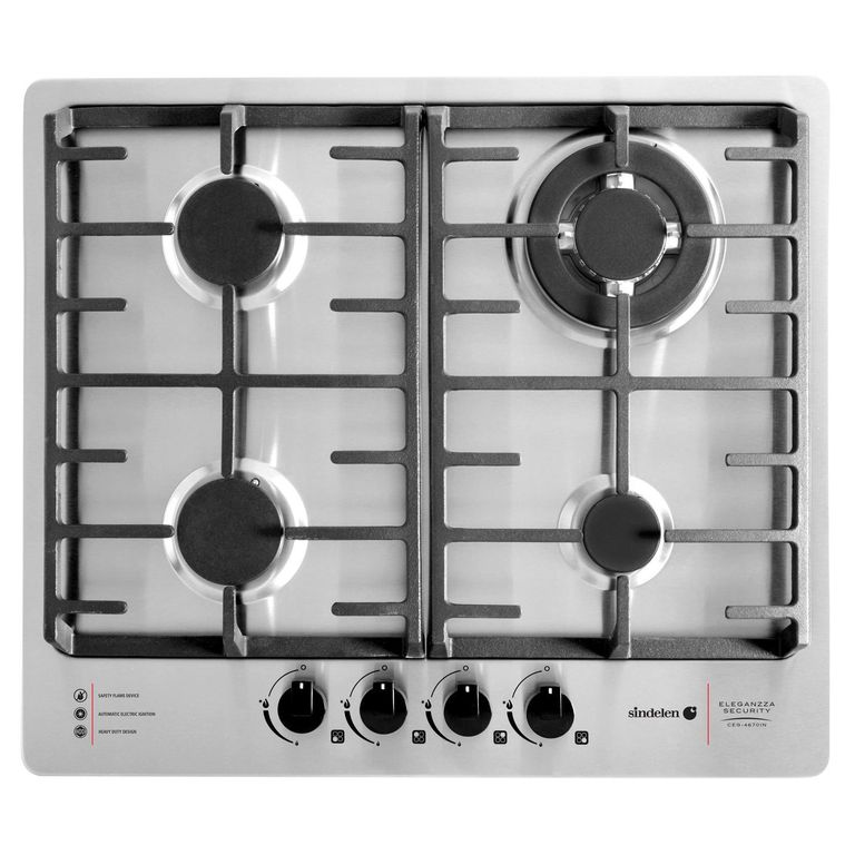 SINDELEN Encimera Gas Licuado 4 Platos CEG-4670IN