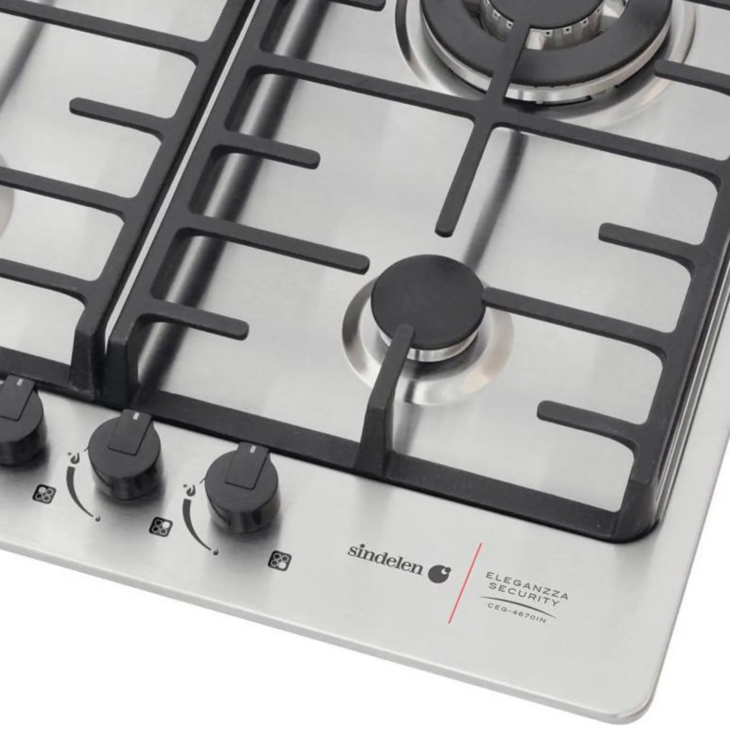 Encimera Gas Licuado 4 Platos Inox CEG-4670IN | Sodimac - Falabella