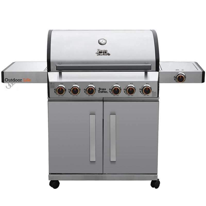 URSUS TROTTER - Parrilla a gas 6 quemadores griller led inoxidable