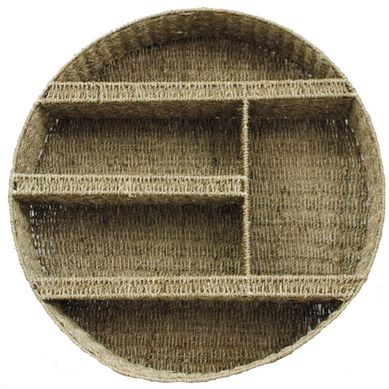 Repisa circular de seagrass.