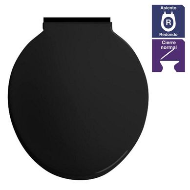 Asiento Negro redondo