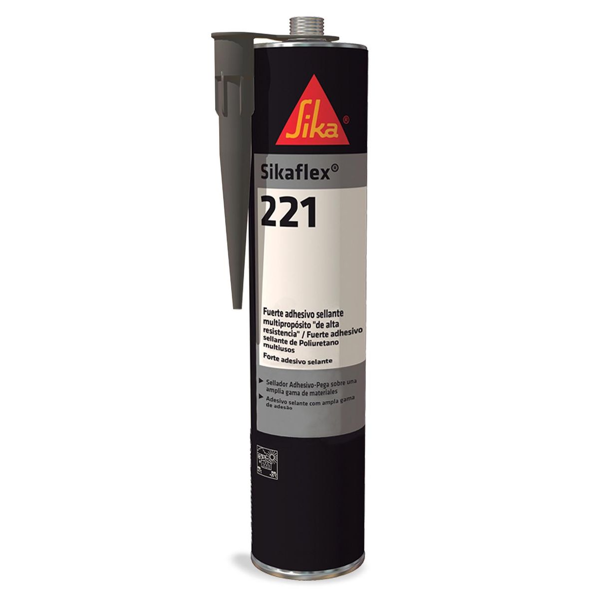 SIKA - Sellador de poliuretano Negro Sikaflex 221 300 ml