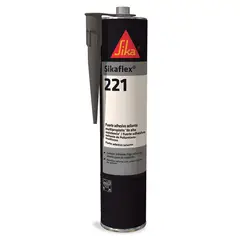 SIKA - Sellador de poliuretano Negro Sikaflex 221 300 ml