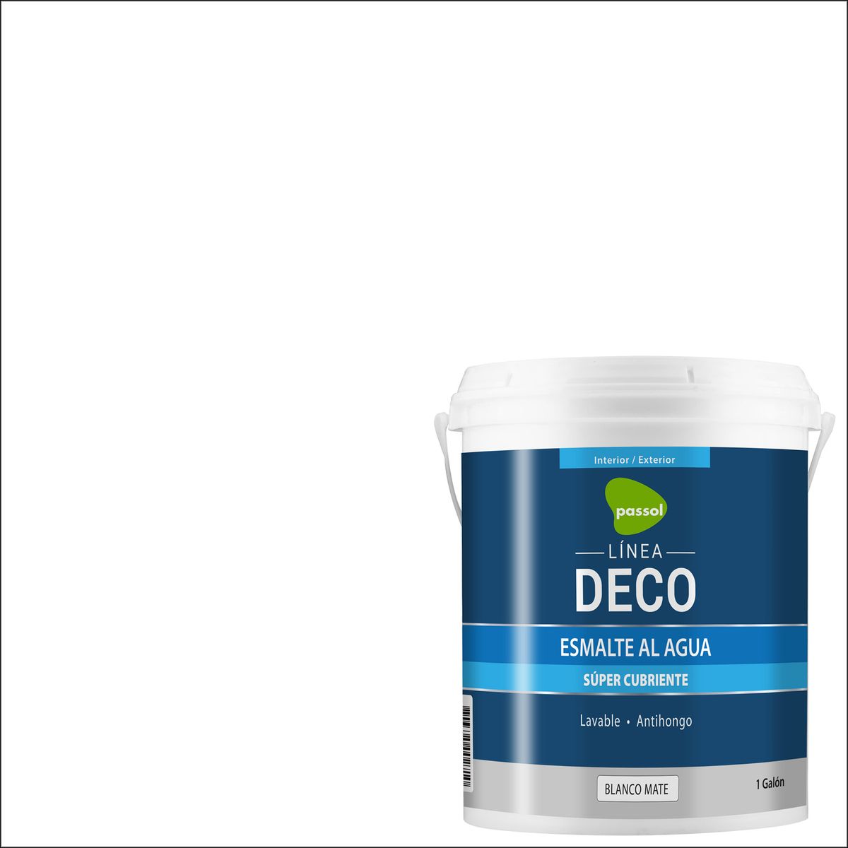 PASSOL - Esmalte al Agua Mate 1 galón(es) Blanco 