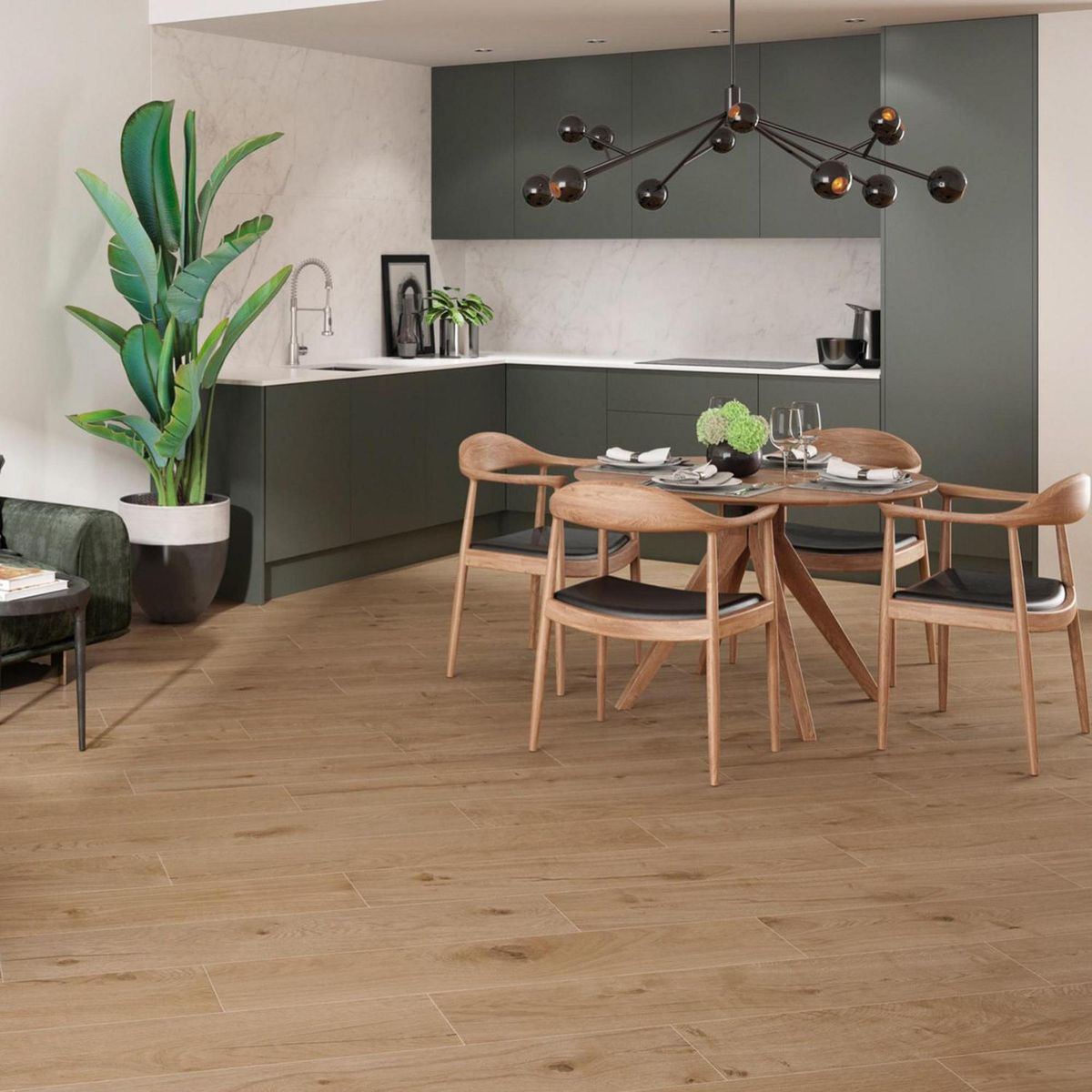 ARGENTA - Porcelanato 23x120 cm Oland Honey Marrón 1.38 m2