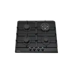 ALBIN TROTTER - Encimera Gas Licuado 4 Platos Negro AT-XN GLASS KASSEL FFT GL