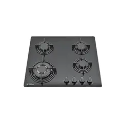 ALBIN TROTTER - Encimera Gas Natural 4 Platos Negro AT-XN GLASS KASSEL FF-IT GN